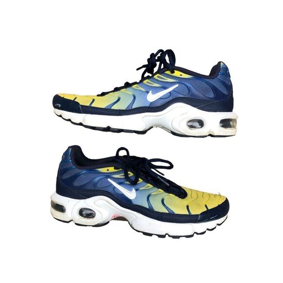 2017 Nike Air Max 97 Plus Tuned 1 Blue/Yellow Size 6.5 - Picture 2 of 16